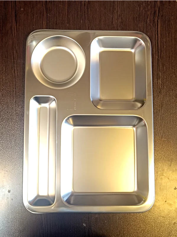 ظرف استیل سلف سرویس 4 خانه 31*45
