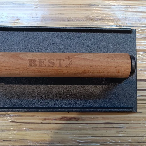 پرس برگر و گریل (اسمش برگر) مستطیل دسته چوبی بست - BEST