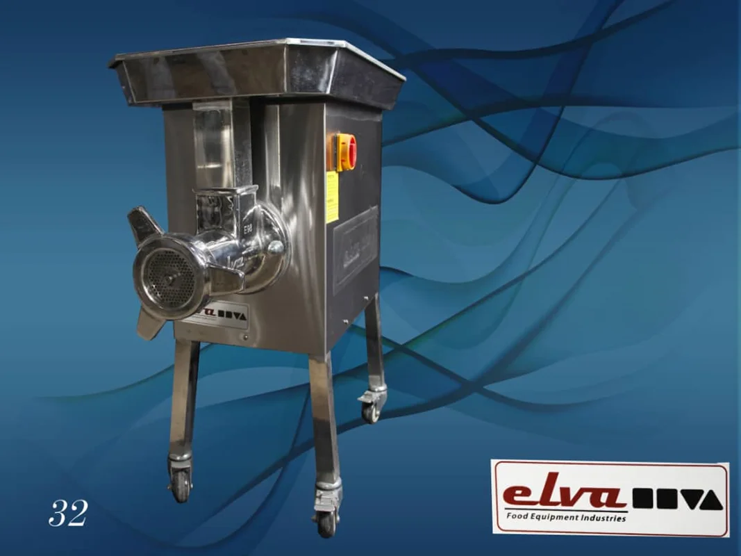 چرخ گوشت 32 صنعتی الوا ( مدل E98 ) گلویی چدن